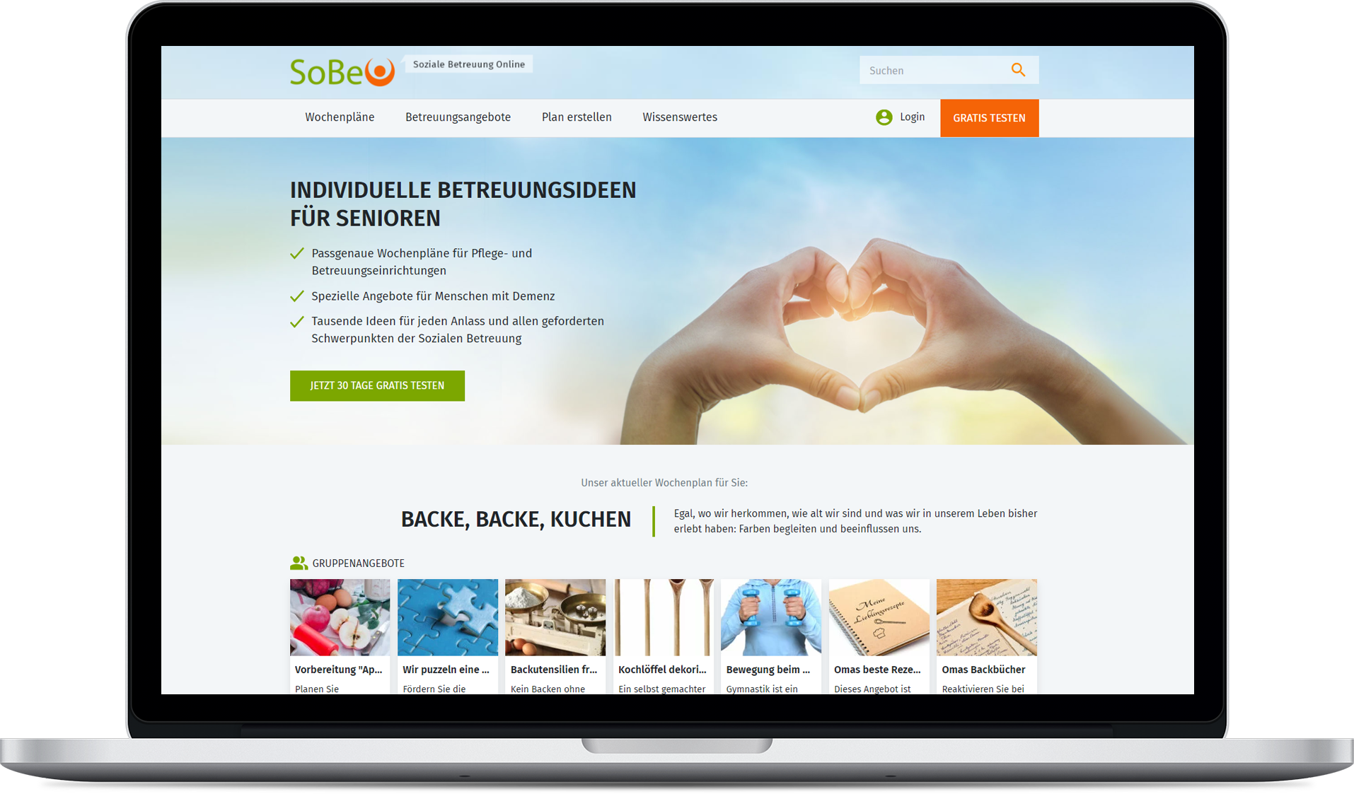 Soziale Betreuung Online